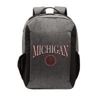 Vintage Michigan Varsity Style Vector Backpack