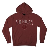 Vintage Michigan Varsity Style Hoodie