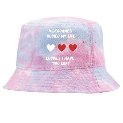 Videogames Meme Videogames Ruined Me Joke/meme Gaming Gift Tie-Dyed Bucket Hat