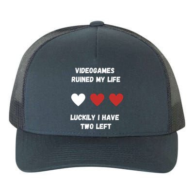 Videogames Meme Videogames Ruined Me Joke/meme Gaming Gift Yupoong Adult 5-Panel Trucker Hat