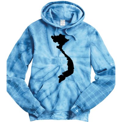 Vietnam Map Tie Dye Hoodie