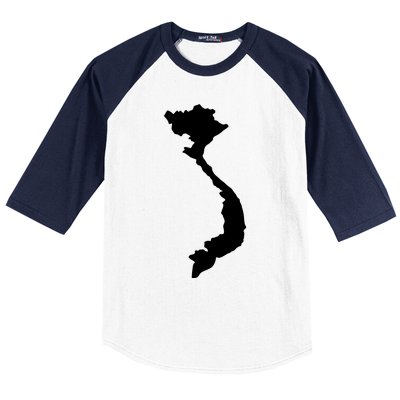 Vietnam Map Baseball Sleeve Shirt