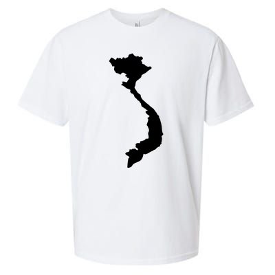 Vietnam Map Sueded Cloud Jersey T-Shirt