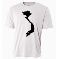 Vietnam Map Cooling Performance Crew T-Shirt