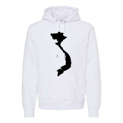 Vietnam Map Premium Hoodie