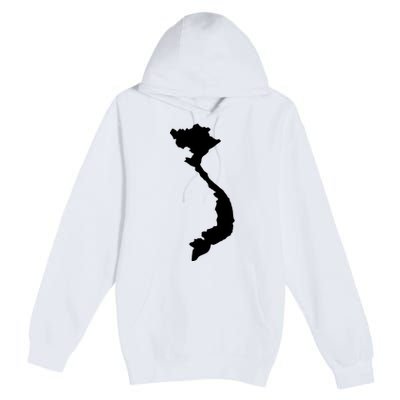 Vietnam Map Premium Pullover Hoodie