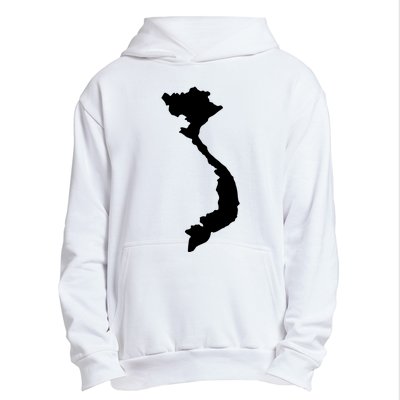 Vietnam Map Urban Pullover Hoodie