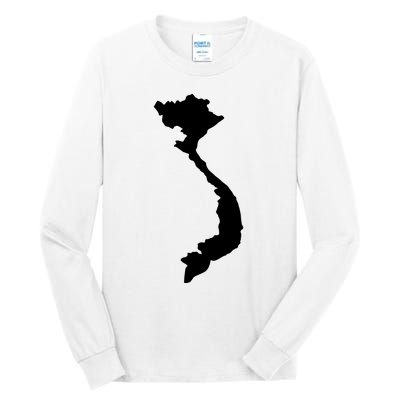 Vietnam Map Tall Long Sleeve T-Shirt