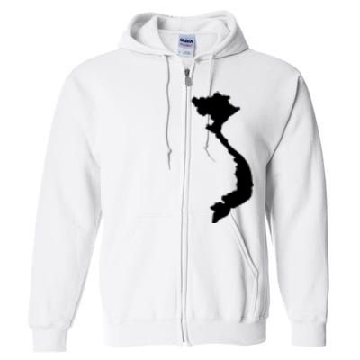 Vietnam Map Full Zip Hoodie