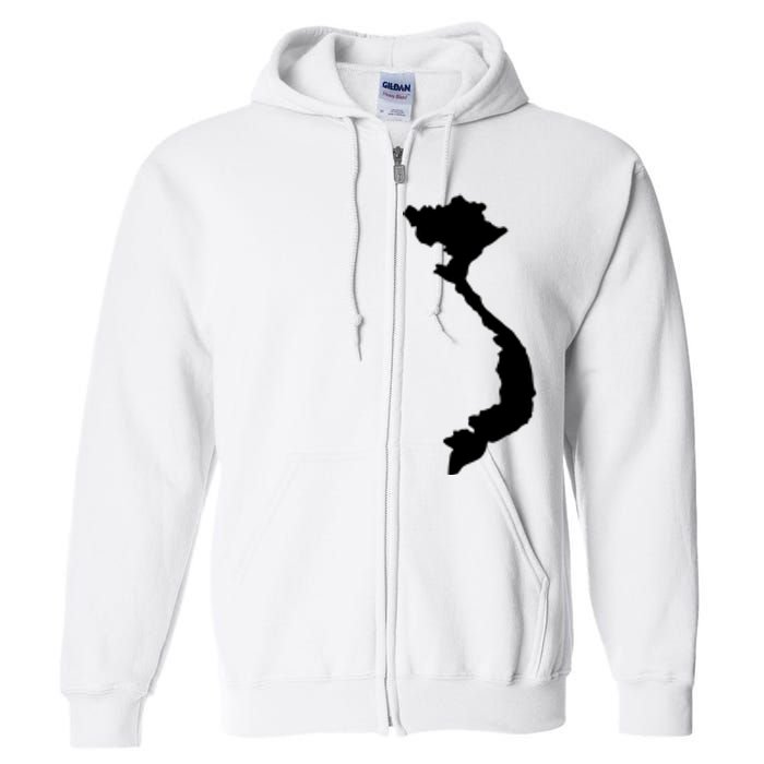 Vietnam Map Full Zip Hoodie