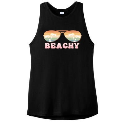 Vacay Mode Vibes Vacation Summer Cruise Getaway Beachy Gift Ladies PosiCharge Tri-Blend Wicking Tank