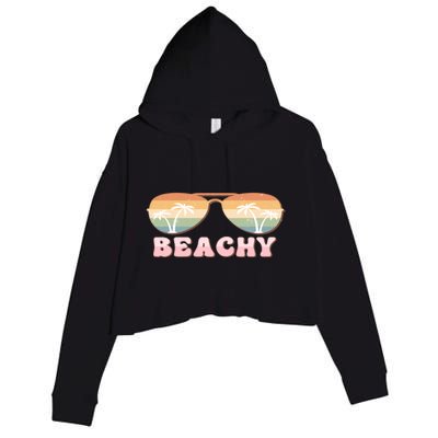 Vacay Mode Vibes Vacation Summer Cruise Getaway Beachy Gift Crop Fleece Hoodie