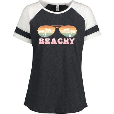 Vacay Mode Vibes Vacation Summer Cruise Getaway Beachy Gift Enza Ladies Jersey Colorblock Tee