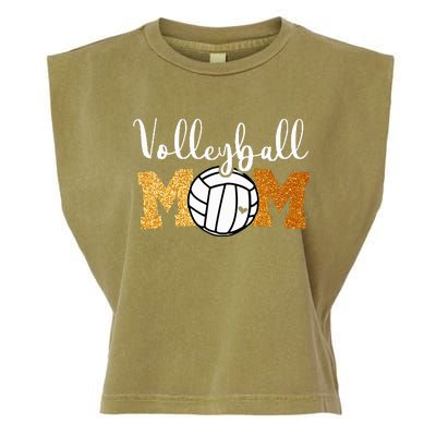 Volleyball Mom Volleyball Game Day Garment-Dyed Women's Muscle Tee