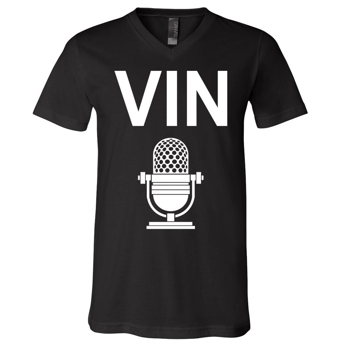 Vin Microphone V-Neck T-Shirt