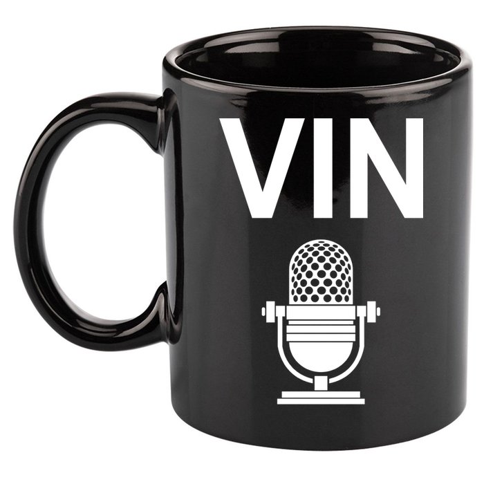 Vin Microphone 11oz C Handle Ceramic Mug