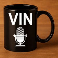 Vin Microphone 11oz C Handle Ceramic Mug