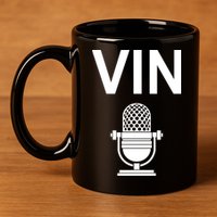 Vin Microphone 11oz C Handle Ceramic Mug