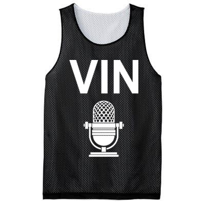 Vin Microphone Mesh Reversible Basketball Jersey Tank