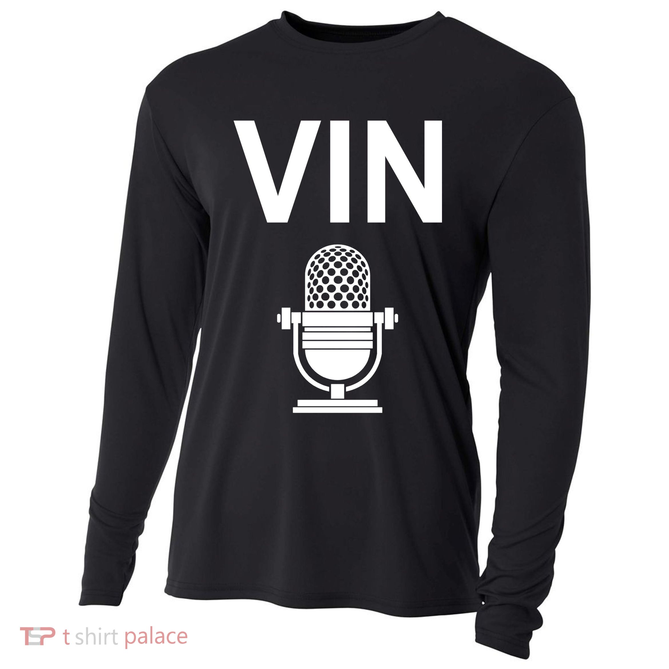 Vin Microphone Cooling Performance Long Sleeve Crew
