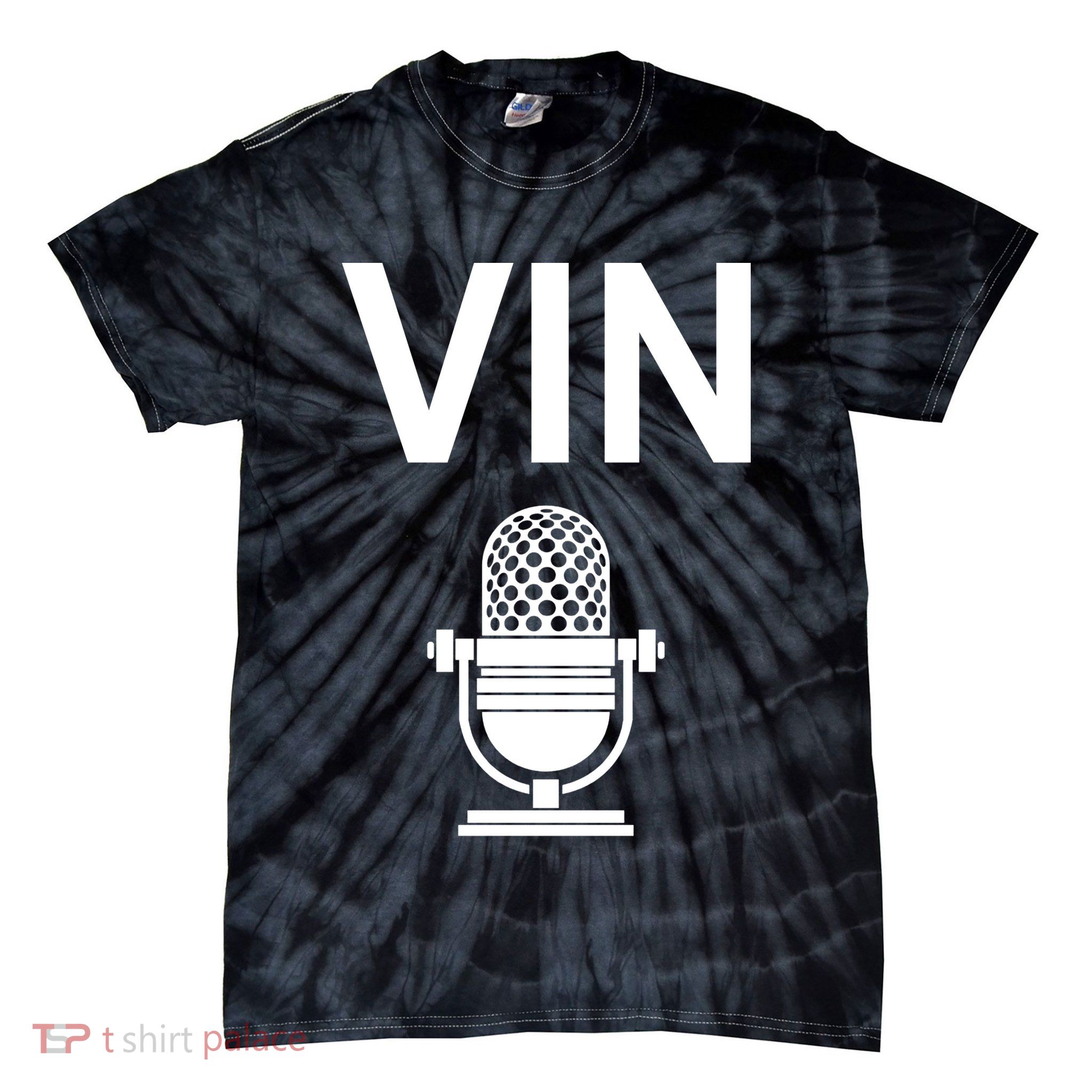 Vin Microphone Tie-Dye T-Shirt