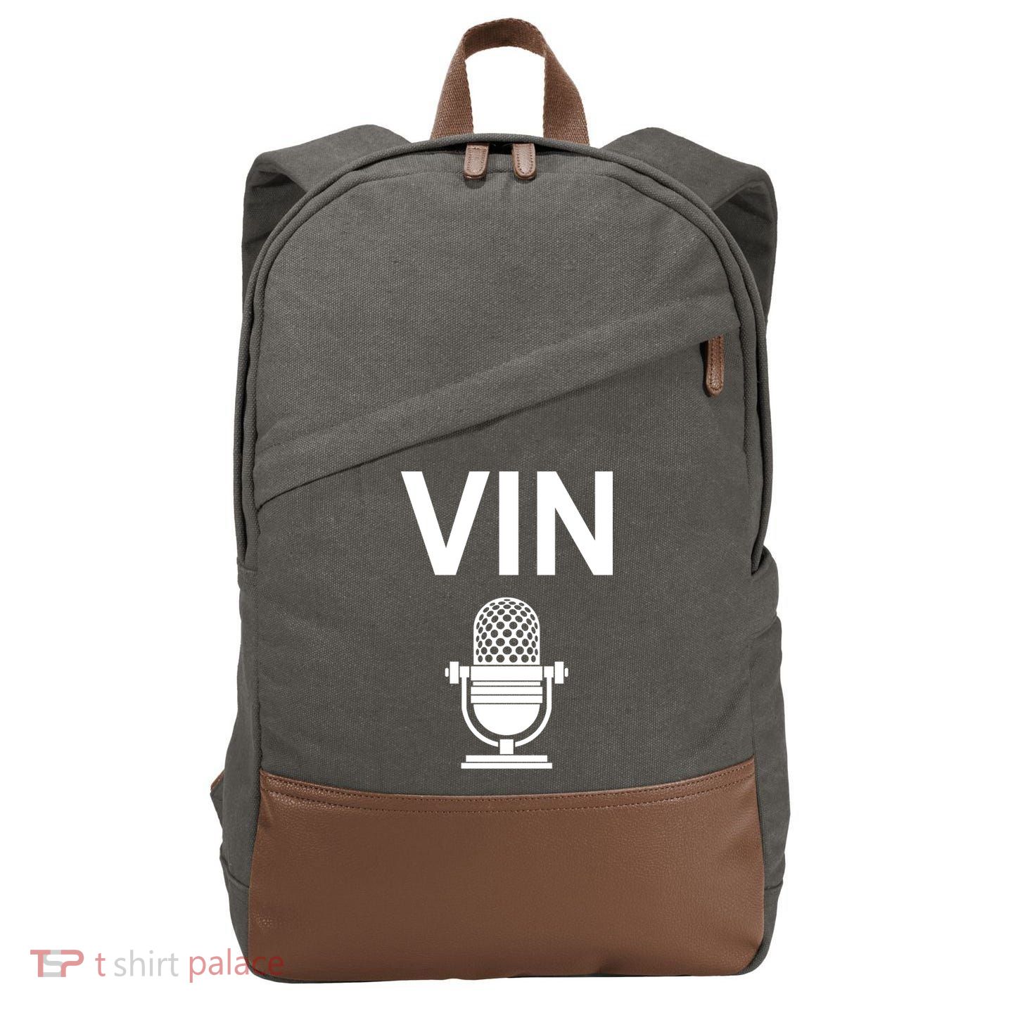 Vin Microphone Cotton Canvas Backpack
