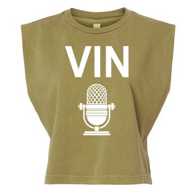 Vin Microphone Garment-Dyed Women's Muscle Tee