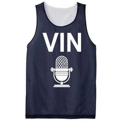 Vin Microphone Mesh Reversible Basketball Jersey Tank