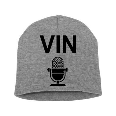 Vin Microphone Short Acrylic Beanie