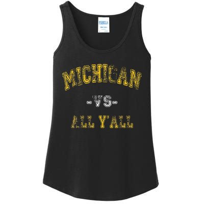 Vintage Michigan Vs All Yall Ladies Essential Tank