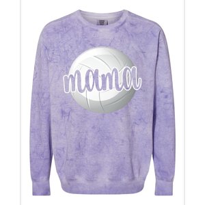 Volleyball Mama Volleyball Mom Of A Volleyball Player Gift Colorblast Crewneck Sweatshirt