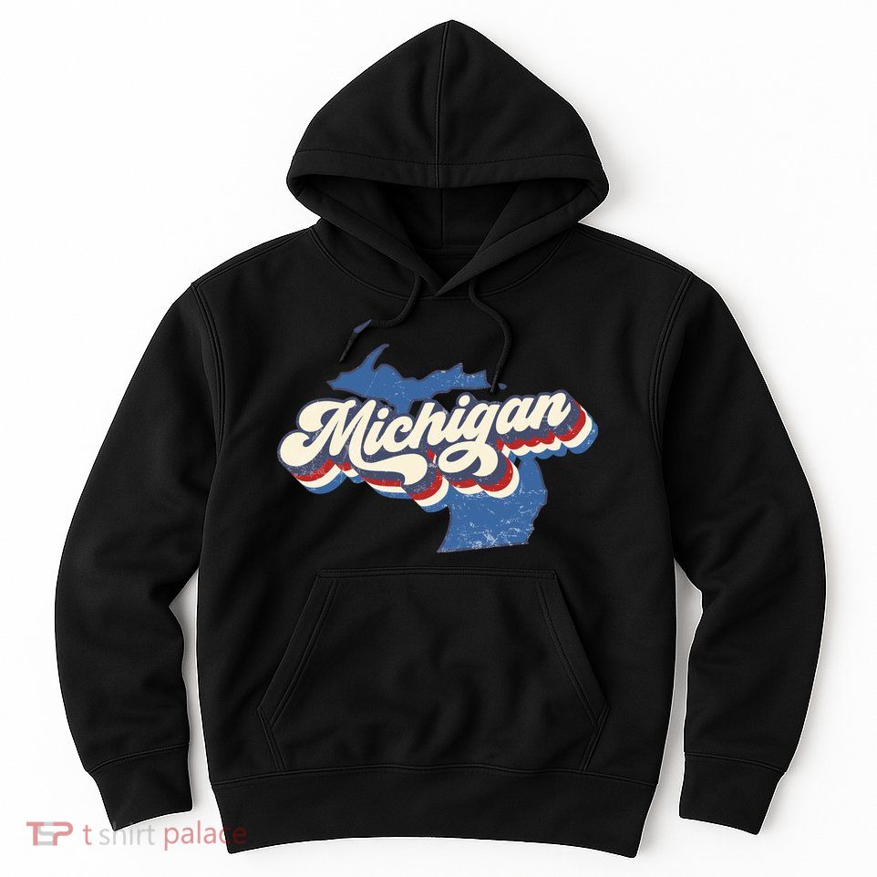 Vintage Michigan Hoodie