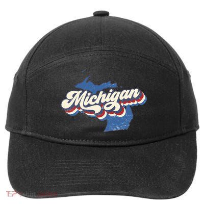 Vintage Michigan 7-Panel Snapback Hat