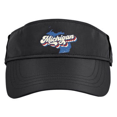 Vintage Michigan Adult Drive Performance Visor
