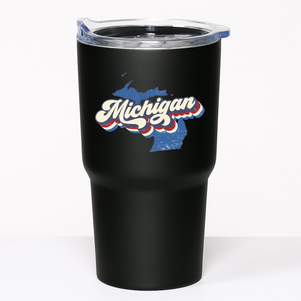 Vintage Michigan Tumbler