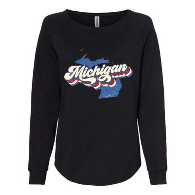 Vintage Michigan Womens California Wash Sweatshirt