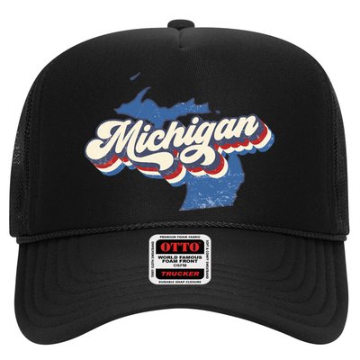 Vintage Michigan Trucker Hat