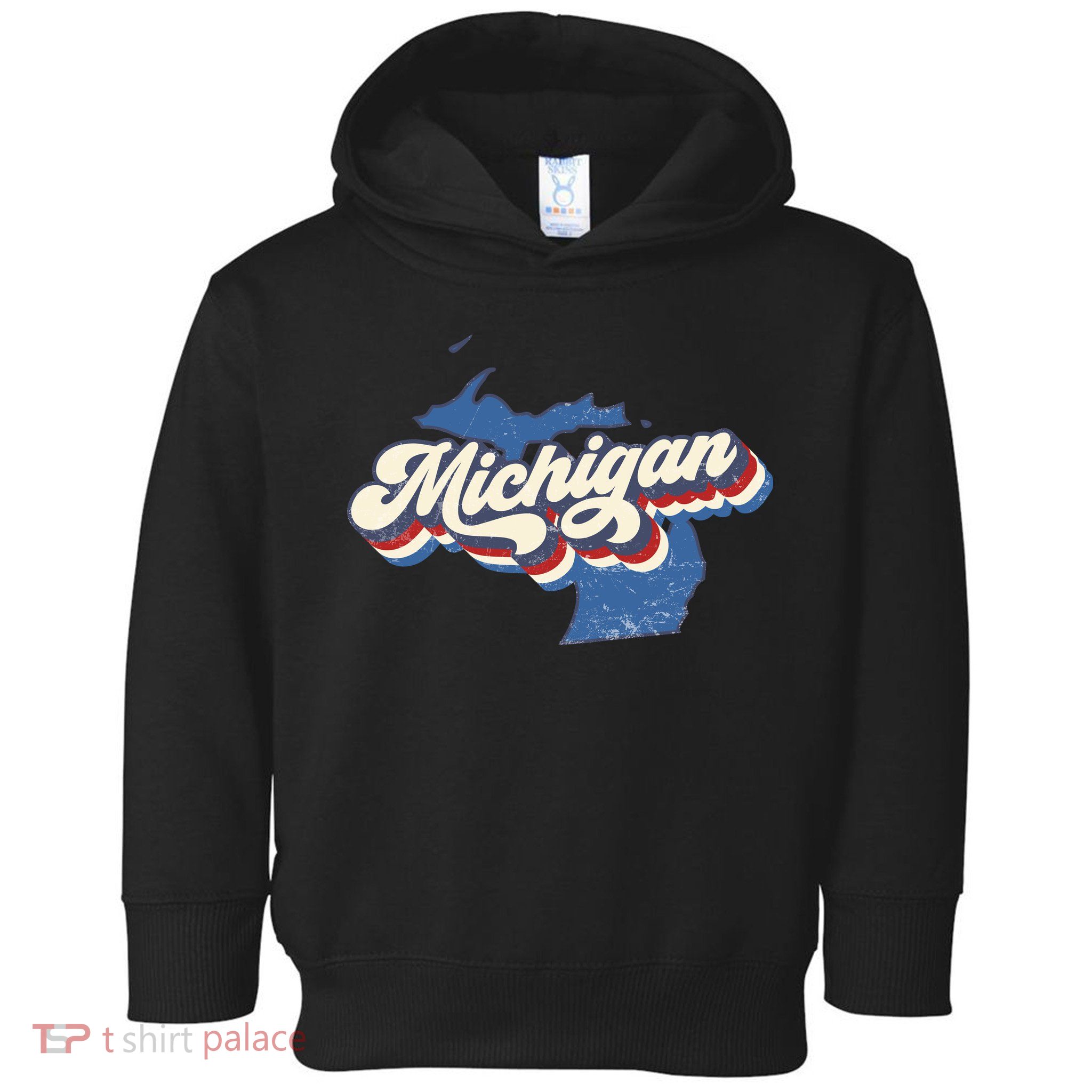 Vintage Michigan Toddler Hoodie