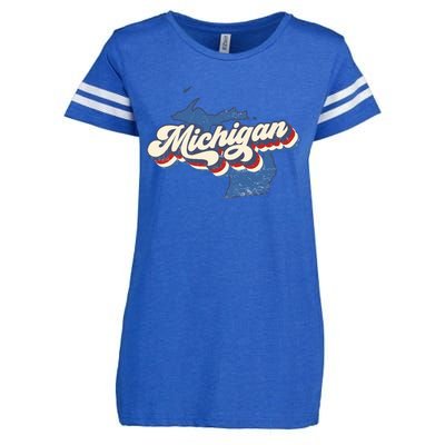 Vintage Michigan Enza Ladies Jersey Football T-Shirt