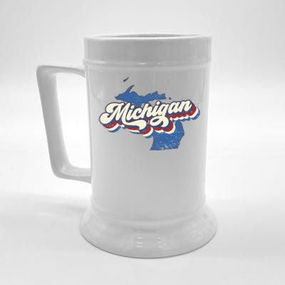 Vintage Michigan Beer Stein