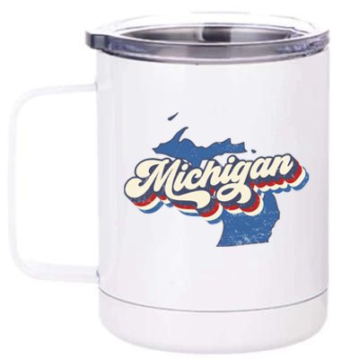 Vintage Michigan 12 oz Stainless Steel Tumbler Cup