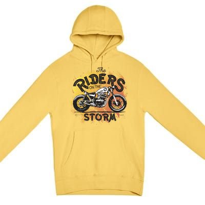 Vintage Motorcycle Premium Pullover Hoodie