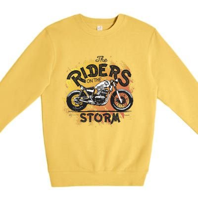 Vintage Motorcycle Premium Crewneck Sweatshirt