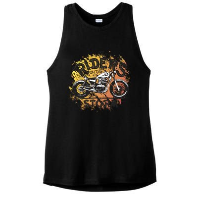 Vintage Motorcycle Ladies PosiCharge Tri-Blend Wicking Tank