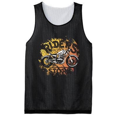 Vintage Motorcycle Mesh Reversible Basketball Jersey Tank