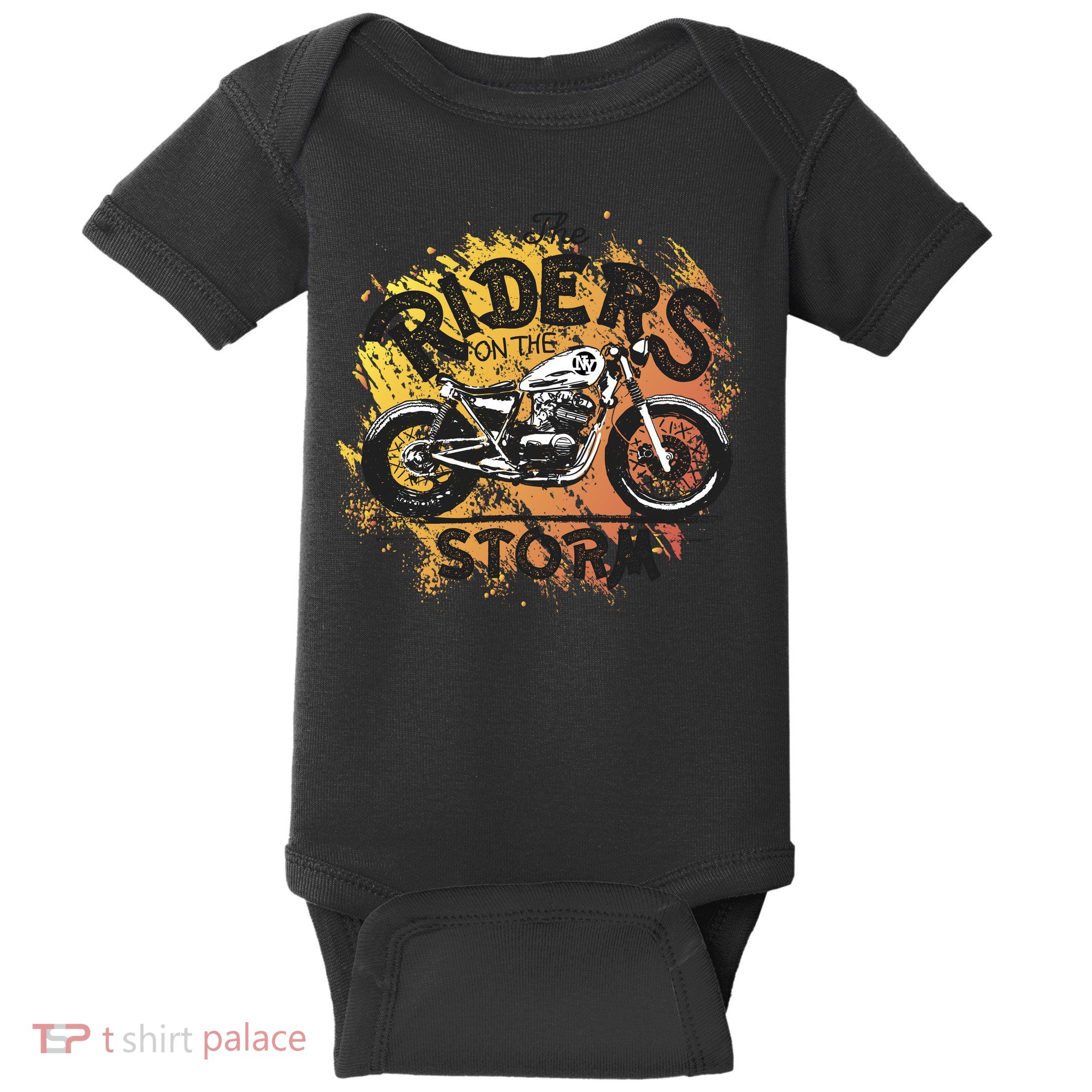 Vintage Motorcycle Baby Bodysuit