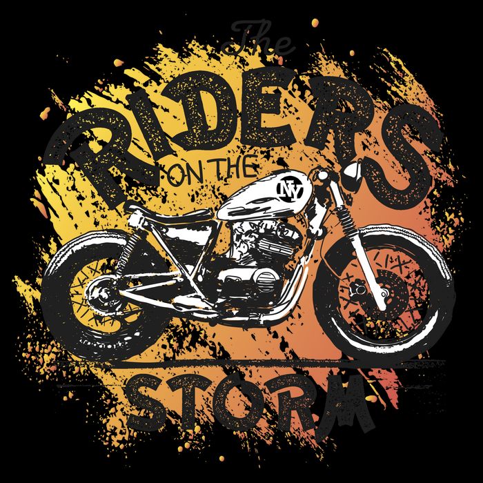 Vintage Motorcycle Toddler Long Sleeve Shirt