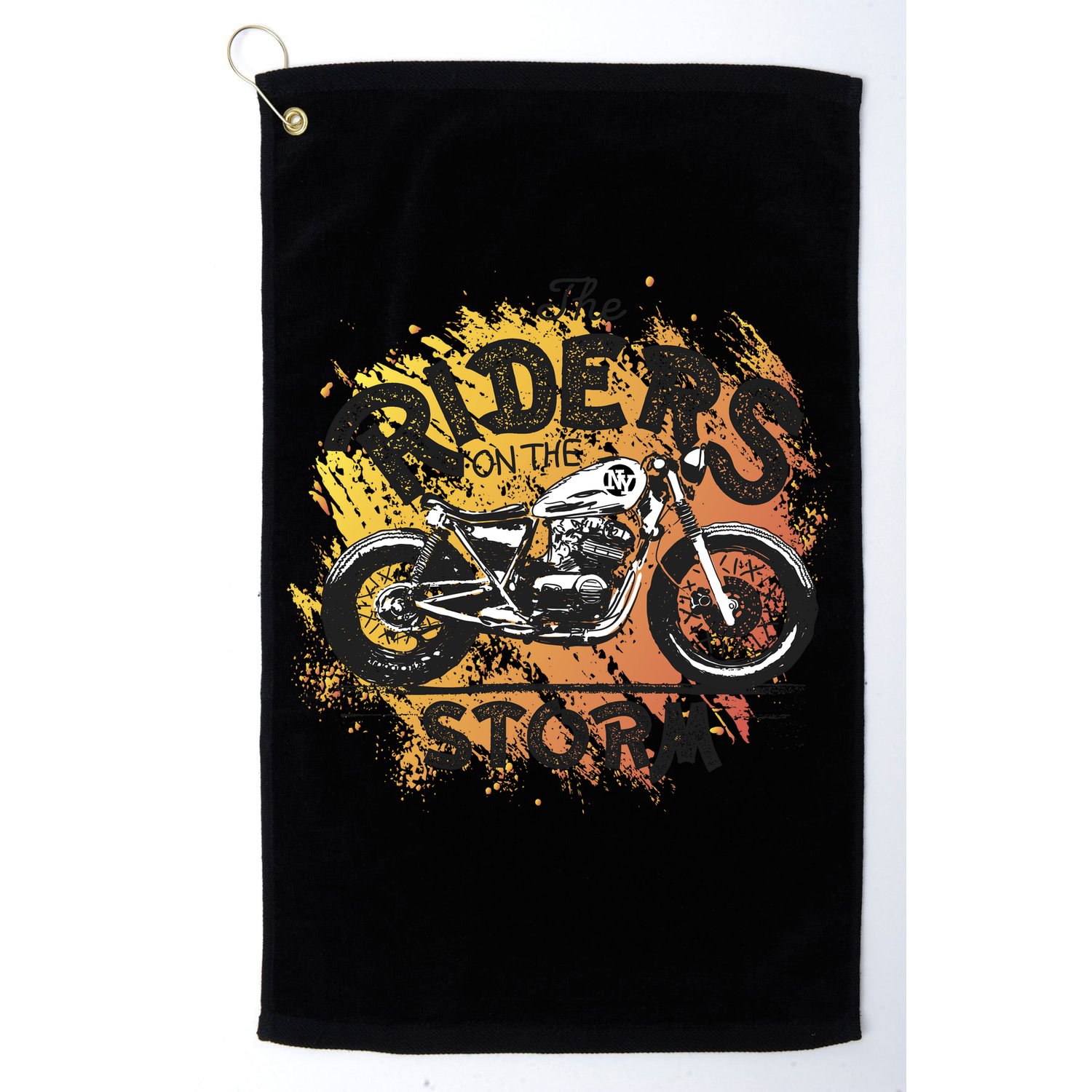 Vintage Motorcycle Golf Towel