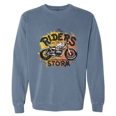 Vintage Motorcycle Garment-Dyed Sweatshirt