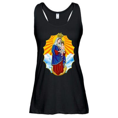 Venezuela Maracaibo Virgen Chinita Chiquinquira Ladies Essential Flowy Tank
